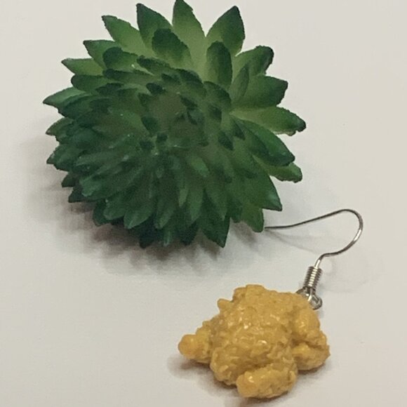 Chicken Earring, Funny Food Earring, Gift Idea, Chicken Jewelry, Fried Chicken - Picture 2 of 4